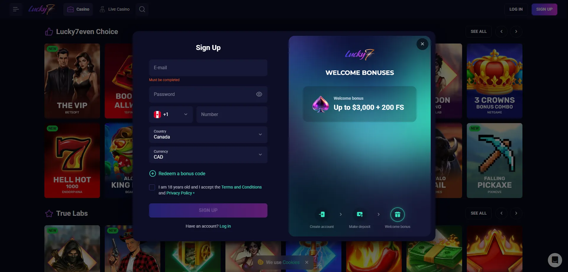 How to register at Lucky Seven Casino — quick sign-up guide